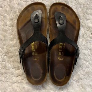 Birkenstocks Gizeh Black